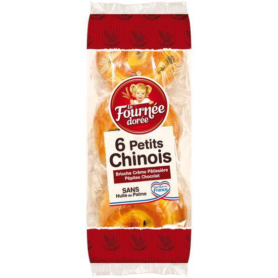 Petits chinois aux pépites de chocolat - la fournée dorée - 300g (6brioches de 50g)