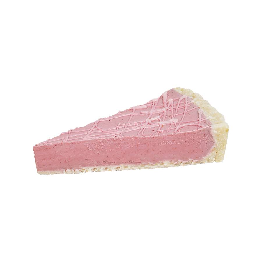 RAW Strawberry Cream Pie, Slice