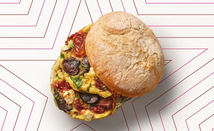 Pret's Veggie Breakfast Ciabatta