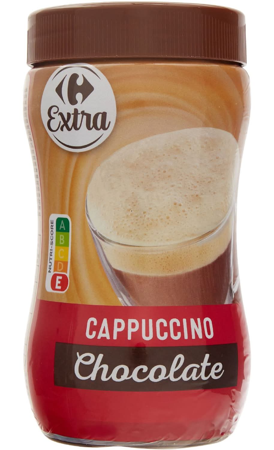 Carrefour Extra - Préparation instantanée en poudre pour cappuccino, chocolat (306g)