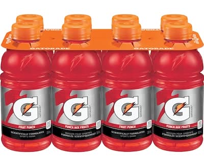 Gatorade performer boisson désaltérante pour sportifs - perform thirst quenching sports drink (8 piéces, 355 ml) (punch aux fruits)