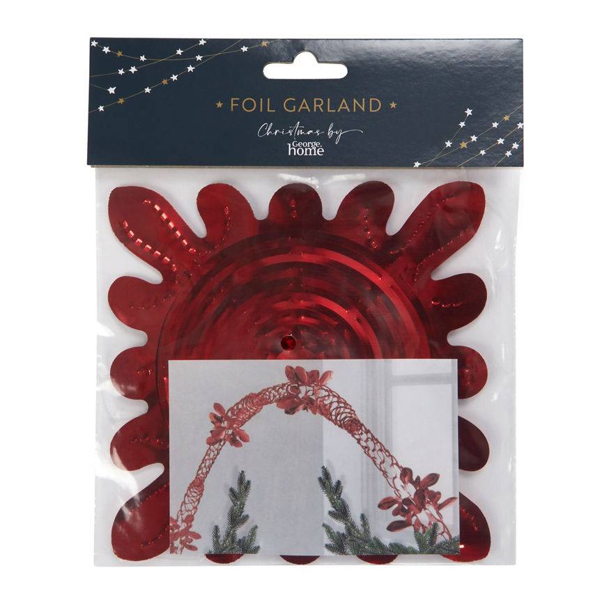 George Home Red, Foil Garland