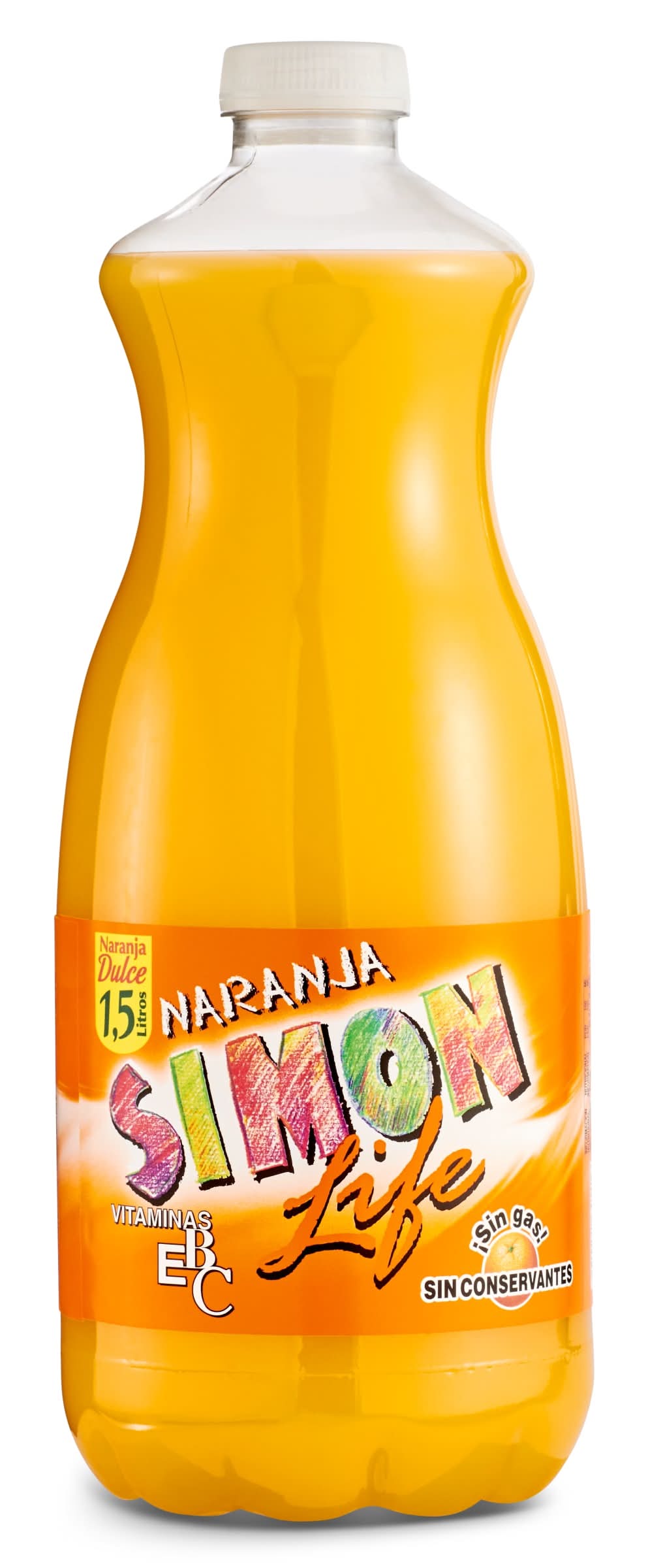 Bebida De Zumo De Naranja Simon Life Botella 1.5 L