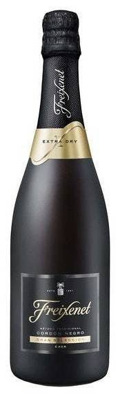 Freixenet Cordon Negro Extra Dry Cava Sparkling White Wine (750 ml)