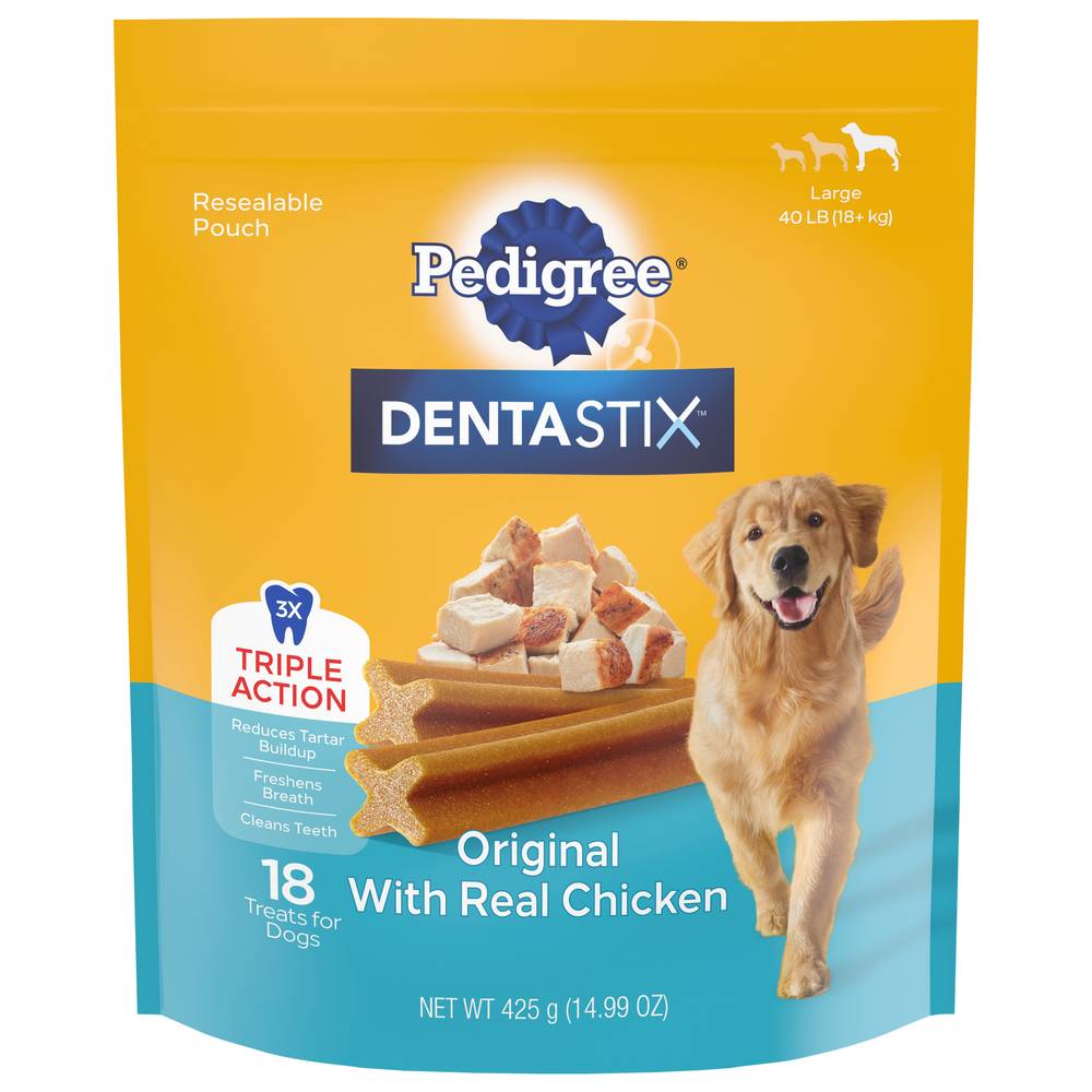 Pedigree Dentastix Original With Real Chicken Dog Treats (14.9 oz)