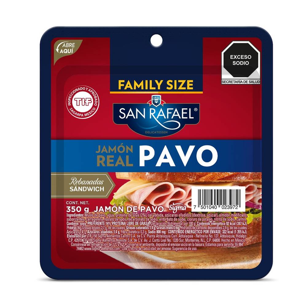 San Rafael · Jamón de pavo (350 g)