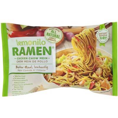 Lemonilo Ramen Chicken Chow Mein - Pack of 6 - 2.82 OZ