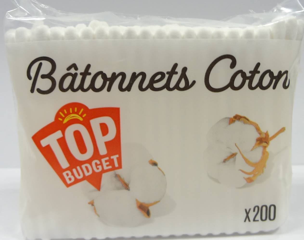 Top Budget - Bâtonnets coton (200)