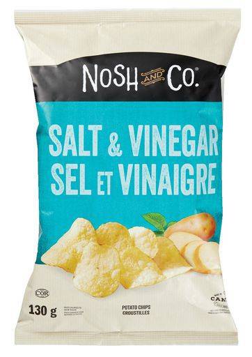 Nosh & Co Salt Vinegar Potato Chips (130 g)