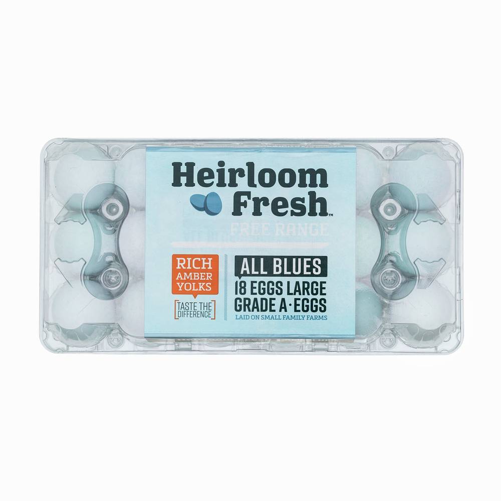 Heirloom Fresh All Blues Free Range Grade a Eggs (large)