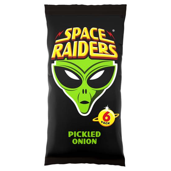 Space Raiders Pickled Onion Multipack Crisps 6 Pack