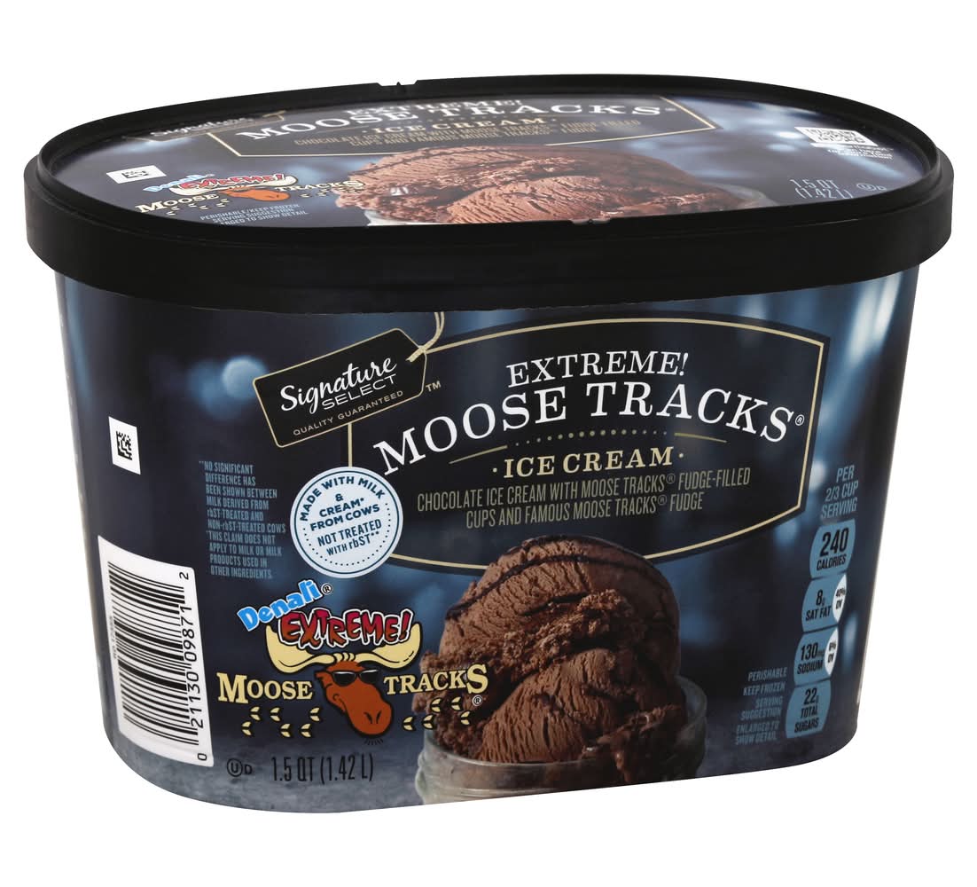 Signature Select Extreme Moose Tracks Chocolate Ice Cream (1.5 qt)