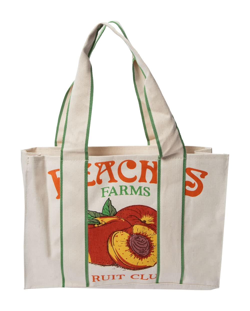 Printed Tote Bag Peach