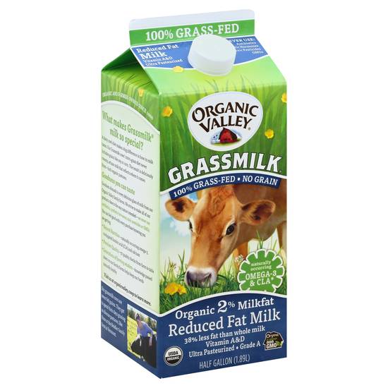 Organic Valley Reduced Fat Grassmilk (0.5 gal)