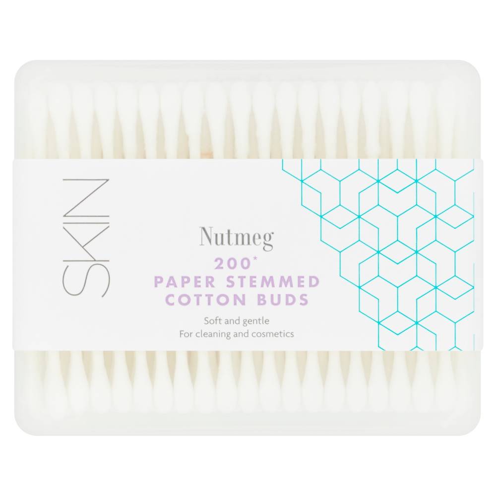 Nutmeg Paper Stemmed Cotton Buds (200 pack)