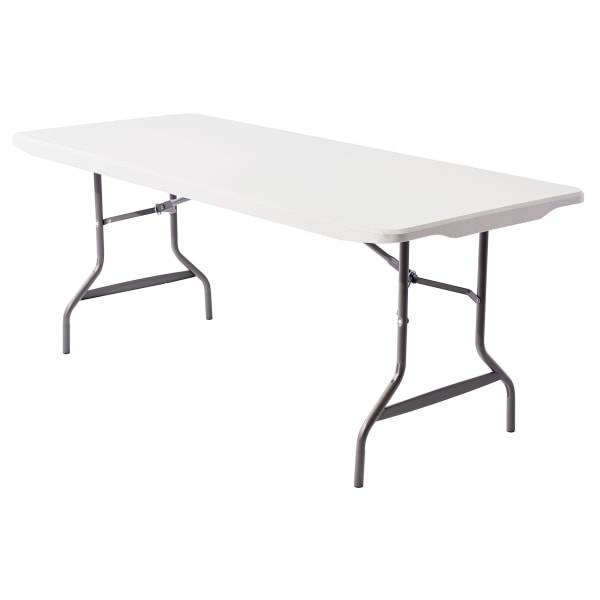 Realspace 6'w Gray Granite Molded Plastic Top Folding Table