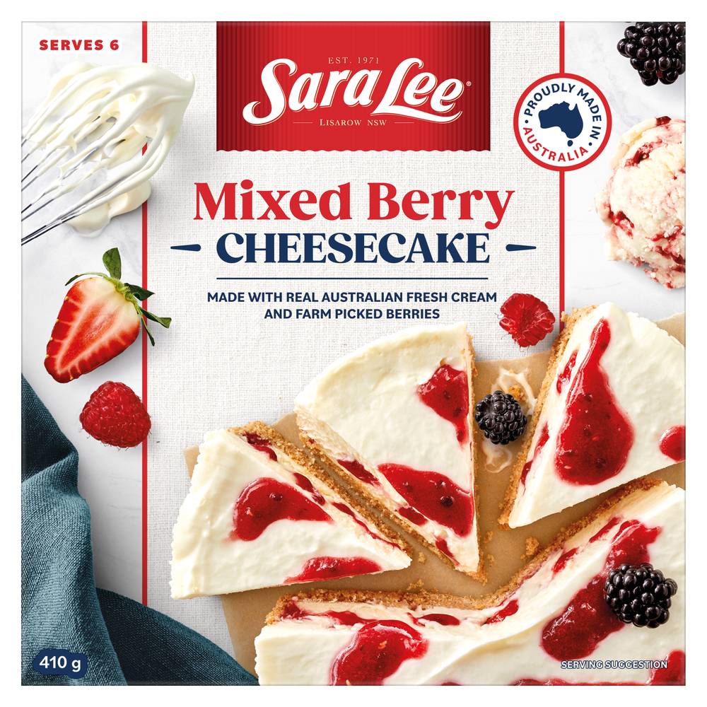 Sara Lee Coulis Cheesecake, Mixed Berry (410g)