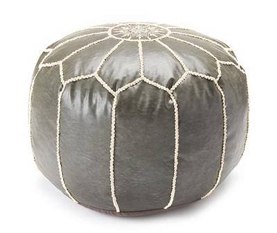 Broyhill Moroccan Vegan Leather Pouf