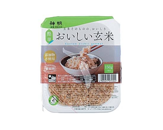 【即席食品】神明 おいしい玄米パックごはん