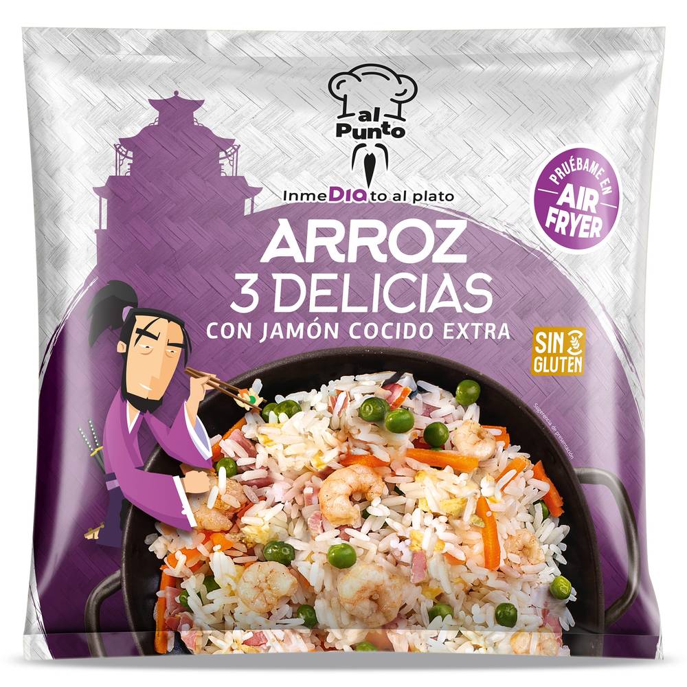 Arroz Tres Delicias Al Punto Dia Bolsa 850 G