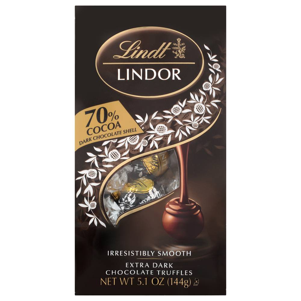 Lindt Lindor 70% Cocoa Dark Chocolate Truffles (5.1 oz)