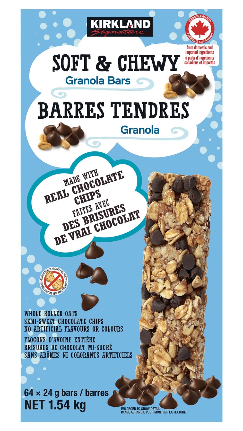 Kirkland Signature - Barres Tendres Granola, 64 × 24 G / Kirkland Signature Soft & Chewy Granola Bars, 64 × 24 G