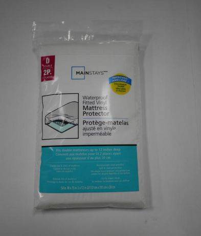 Mainstays Fitted Vinyl Mattress Protector (double)