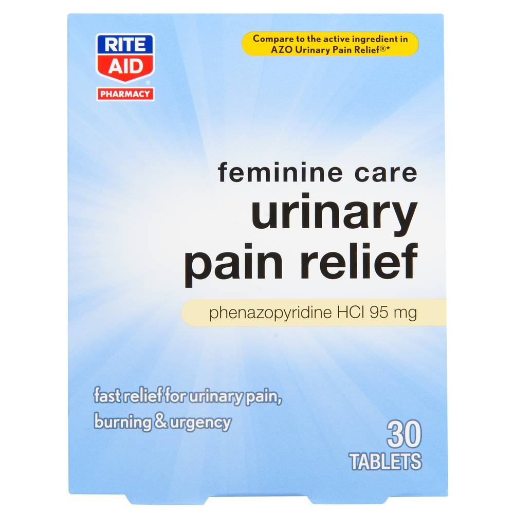 Rite Aid Urinary Pain Relief Tablets Phenazopyridine HCI 97.5mg (30 ct)
