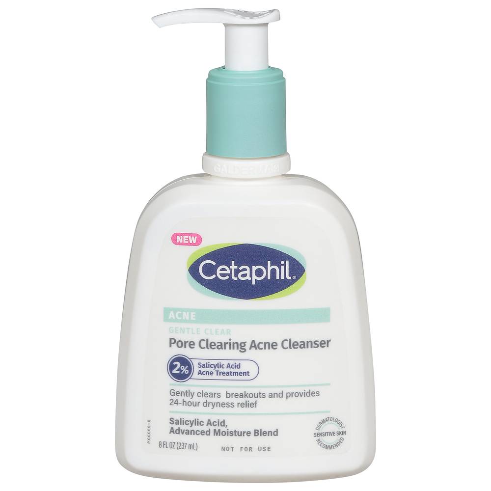 Cetaphil Gentle Clear Acne Cleanser Salicylic Acid Advanced Moisture Blend (8 fl oz)