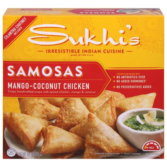Sukhi's Mango-Coconut Chicken Samosas (10 oz)