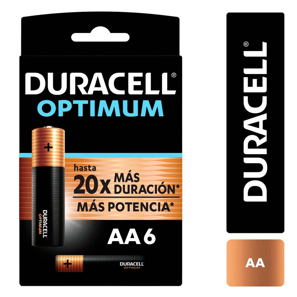 Duracell pila duracell optimum aa (6 u)