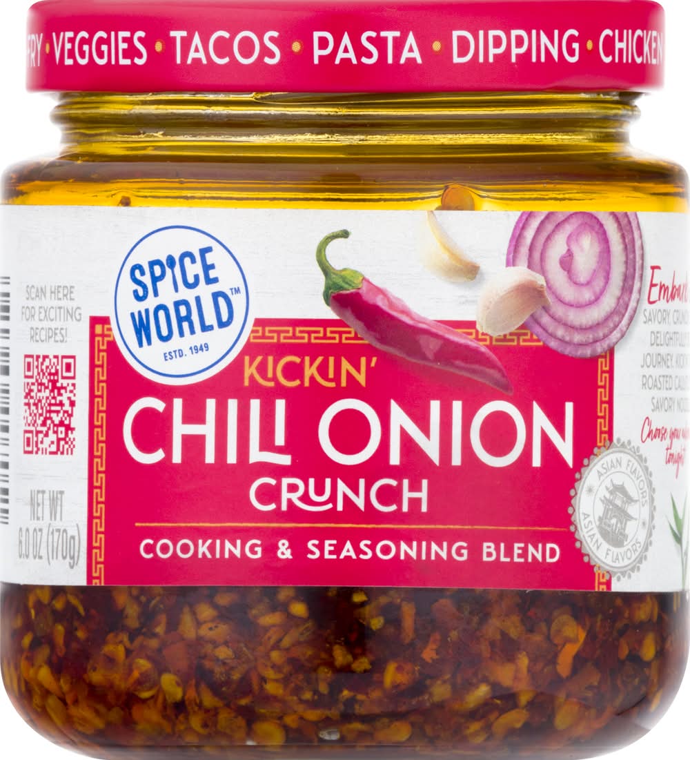 Spice World Kickin' Chili Onion Crunch Seasoning Blend (6 oz)