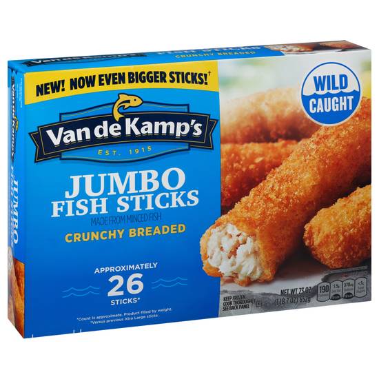 Van De Kamp's Crunchy Breaded Jumbo Fish Sticks
