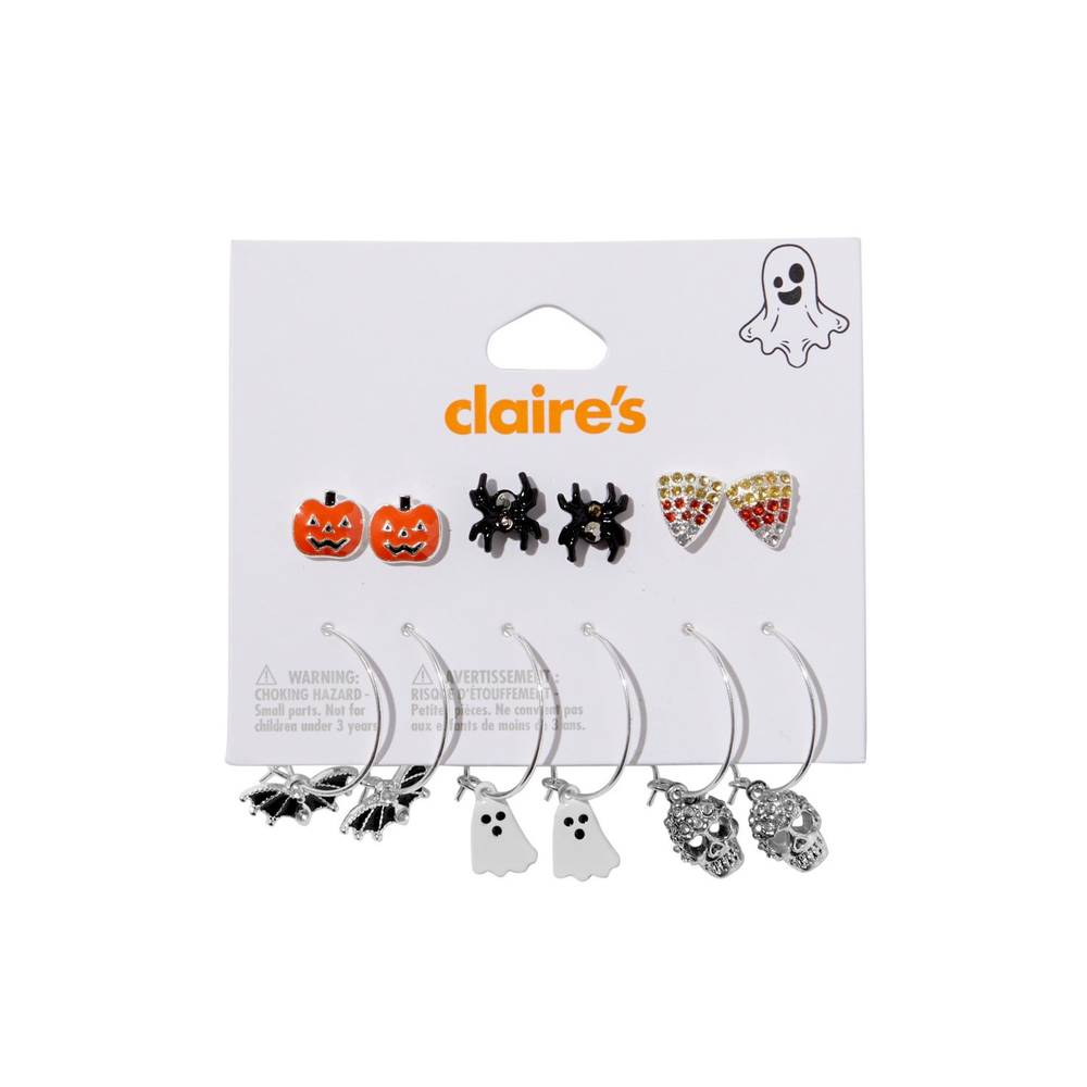 Claire'S Halloween Earrings, 6 Ct