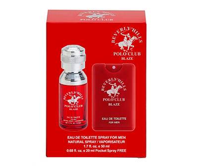 Beverly Hills Polo Club Men's Blaze Eau De Toilette Spray Set (2 x 1.7 fl oz)