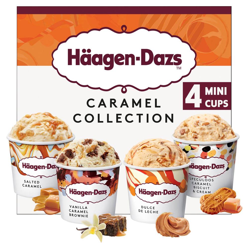 Haagen-Dazs Caramel Collection Minicups Ice Cream 4x95ml