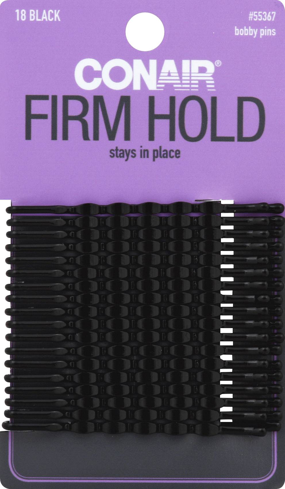 Conair Firm Hold, Black Bobby Pins (0.01 oz)