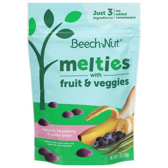 Beech-Nut Banana Blueberry & Green Bean Melties With Fruit & Veggies