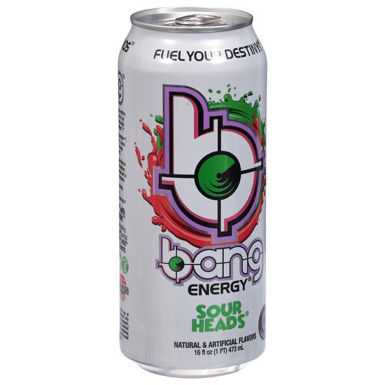 Bang Sour Heads Super Creatine Energy Drink (16 fl oz)