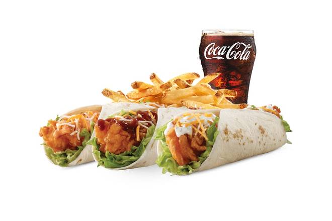 Two Chicken Tender Wraps Combo