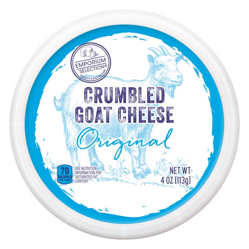 Emporium Selection Crumbled Goat Cheese, Original (4 oz)