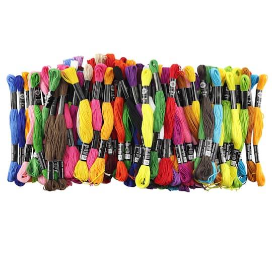 Loops & Threads Embroidery Floss Value pack, 840 m, Multi (105 ct)