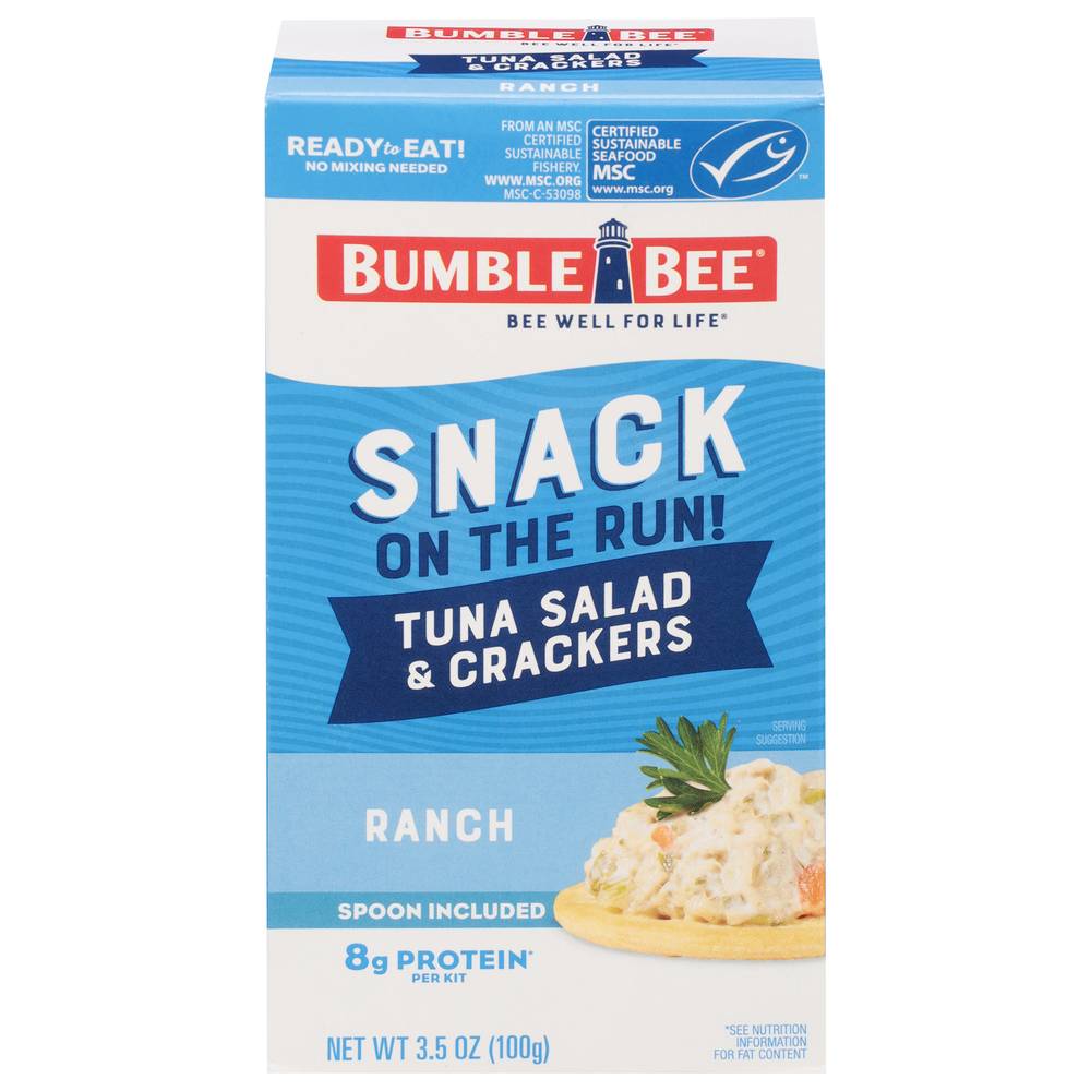 Bumble Bee Snack on the Run! Ranch Tuna Salad & Crackers (3.5 oz)