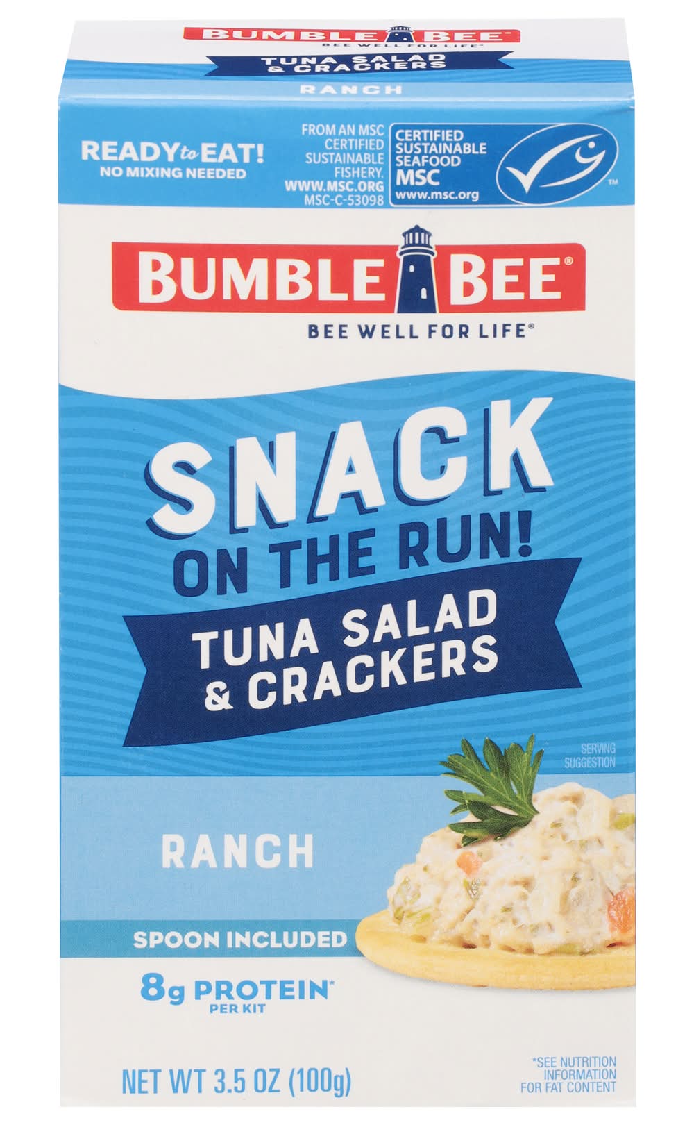 Bumble Bee Snack on the Run! Ranch Tuna Salad & Crackers (3.5 oz)