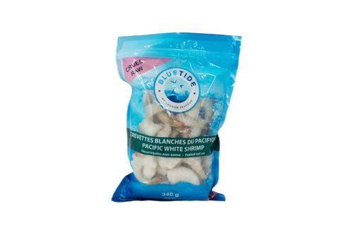 Blue tide crevette bl 31/40 decorq a/q (340gr) - pacific white shrimp peeled tail on (340 g)