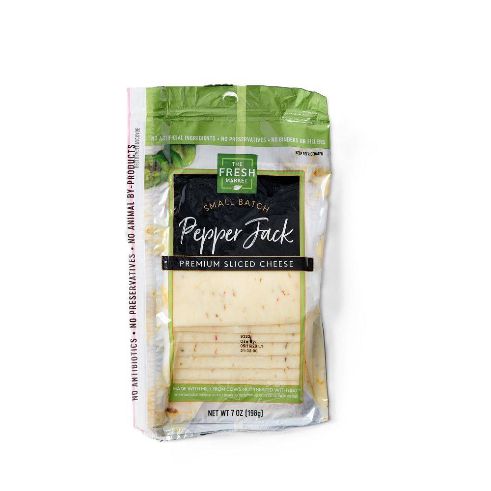 The Fresh Market Small Batch Thin Sliced Pepperjack Cheese (7 oz)