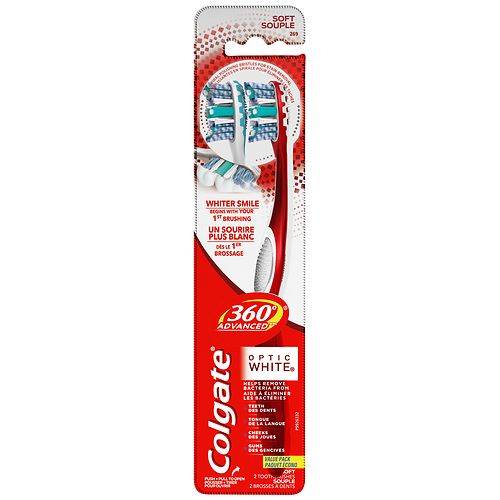 Colgate 360 Degree Advanced Toothbrush, Soft Adult - 2.0 ea