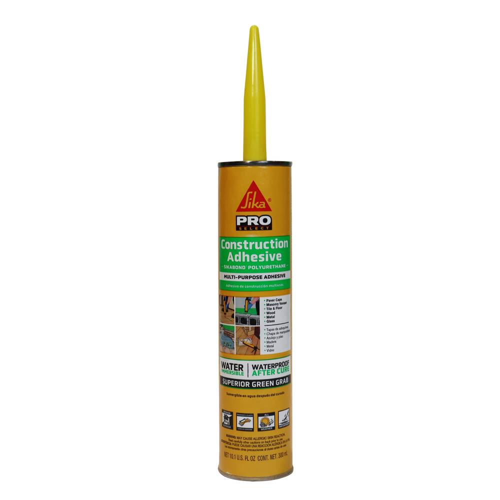 Sika SikaBond Polyurethane Gray Multi-use Interior/Exterior Construction Adhesive (10.1-Fluid Oz) | 106403