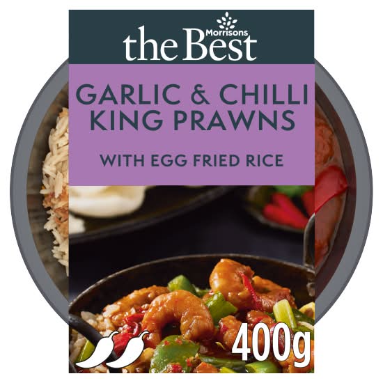 Morrisons Garlic & Chilli King Prawns (400g)