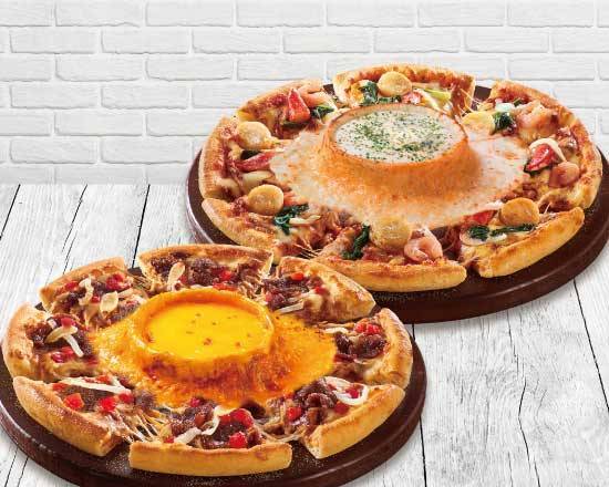 【極致火山】大披薩買 1 送 1 (起司及奶香) 【Premium Volcano】Large Pizza Buy 1 Get 1 Free (Cheese and Milk)